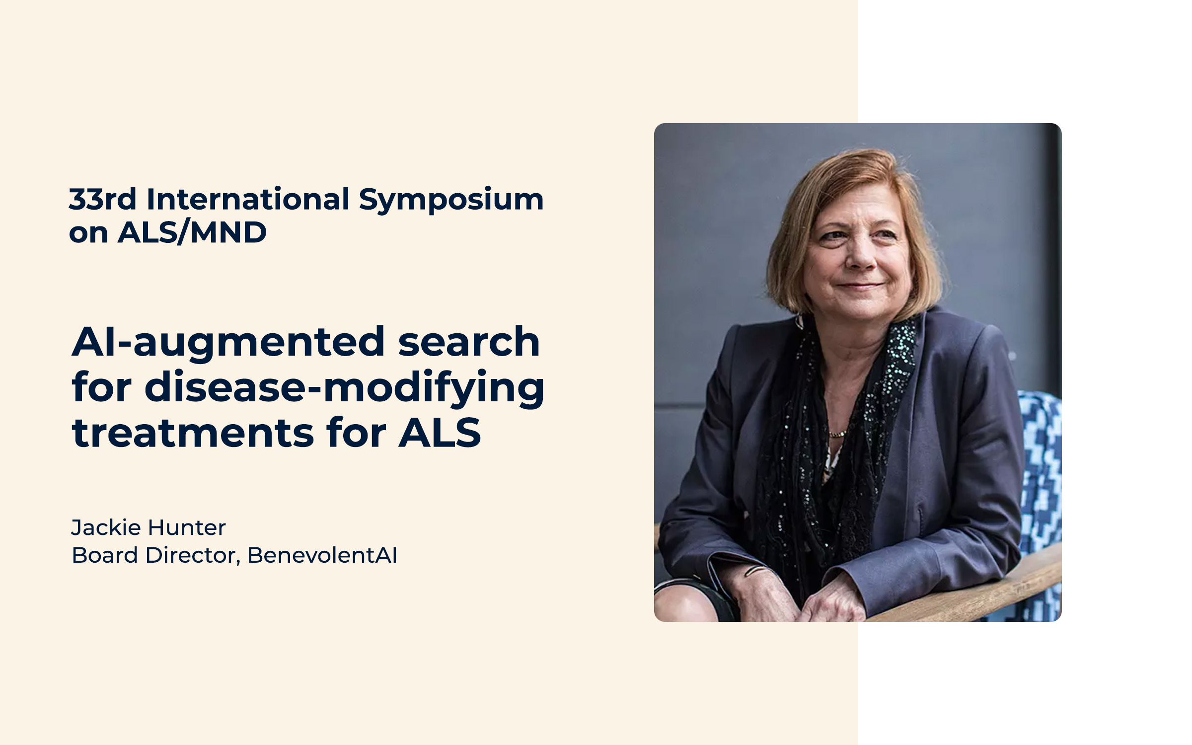 International Symposium on ALS/MND w/ Prof. Jackie Hunter
